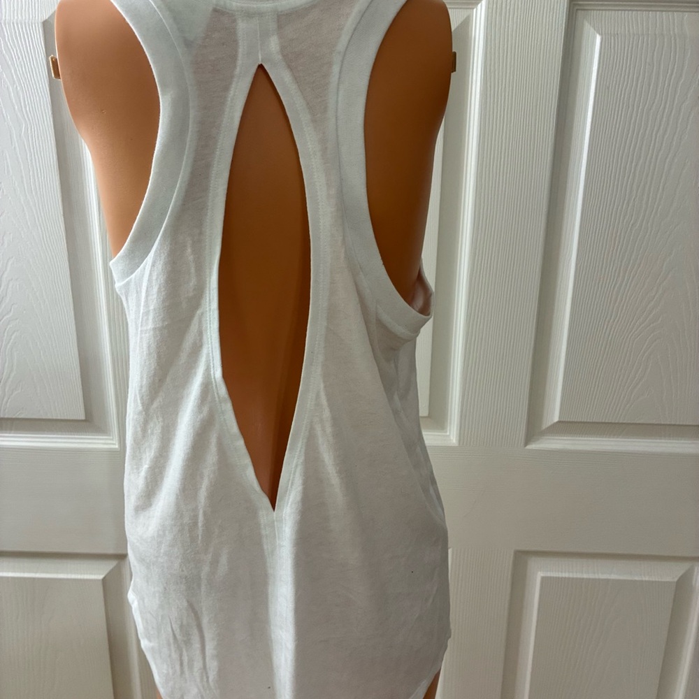 PINK Victoria's Secret White and Gold Tank Top - Picture 4 of 5